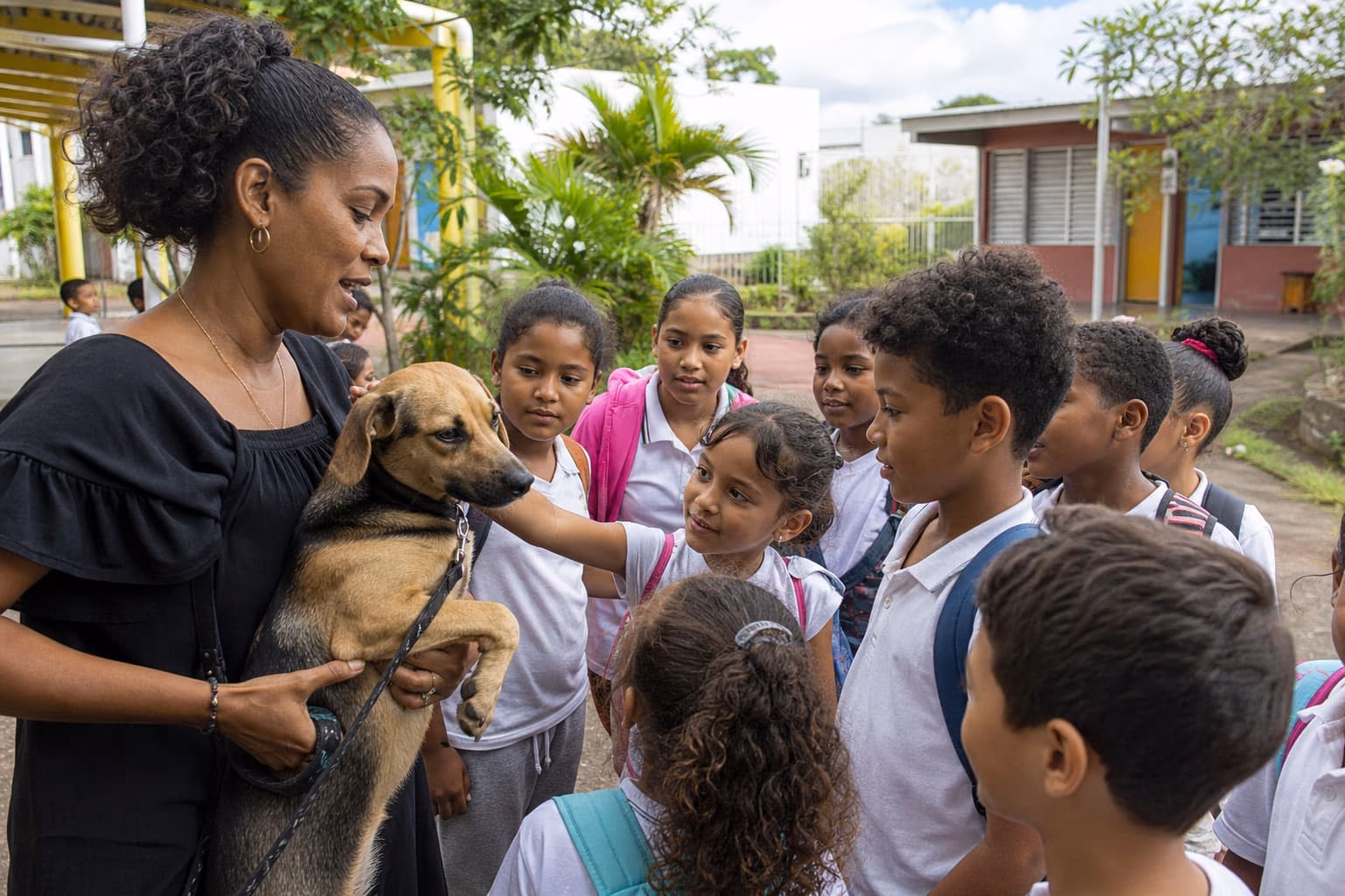 Atelier de sensibilisation animalière en milieu scolaire à La Réunion